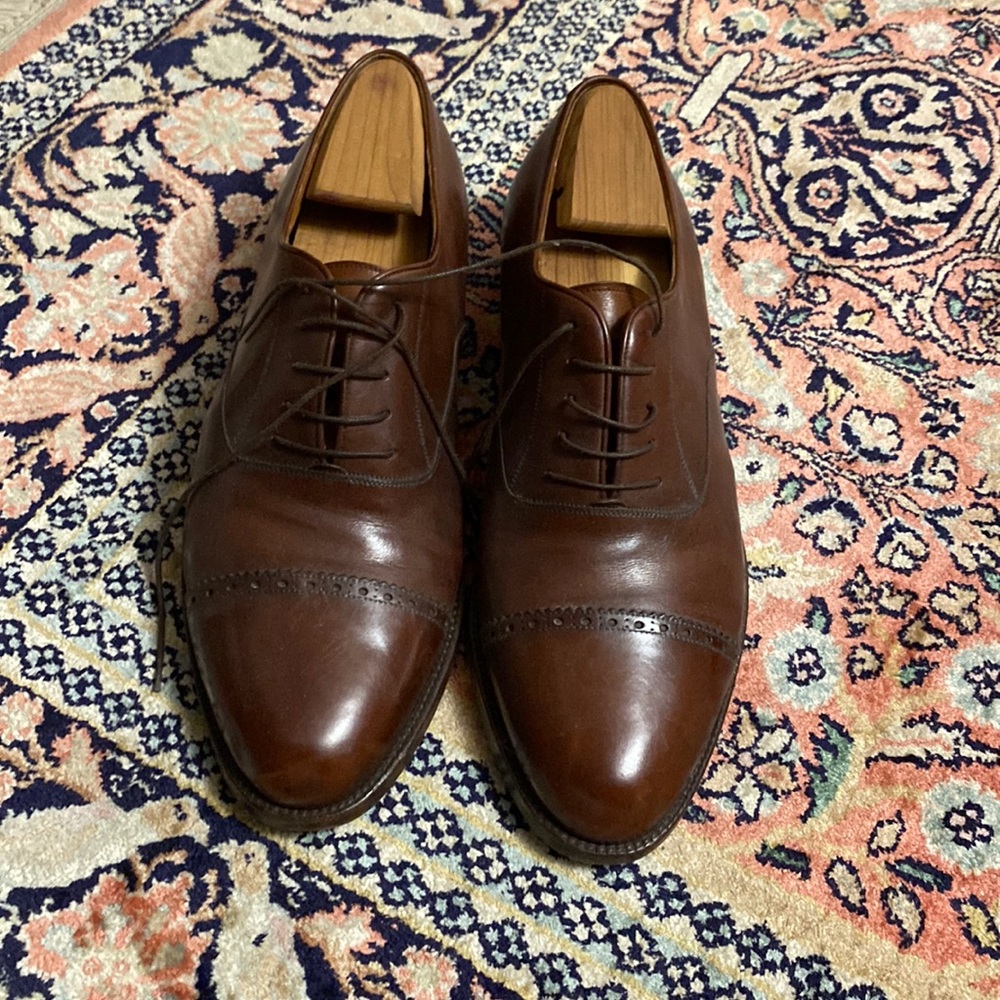 Salvatore Ferragamo Brown Lace Dress Shoes - Loafers